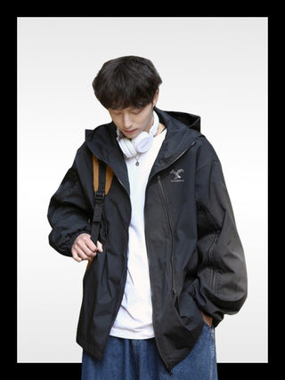 Techwear rain jacket