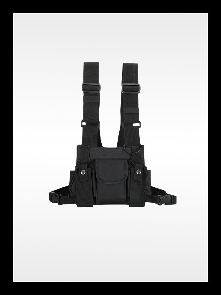 Techwear chest rig noir