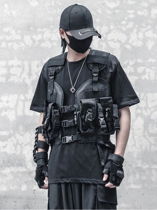 Tactical vest with holster