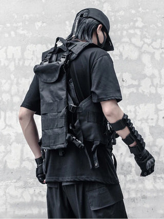 Tactical vest with holster