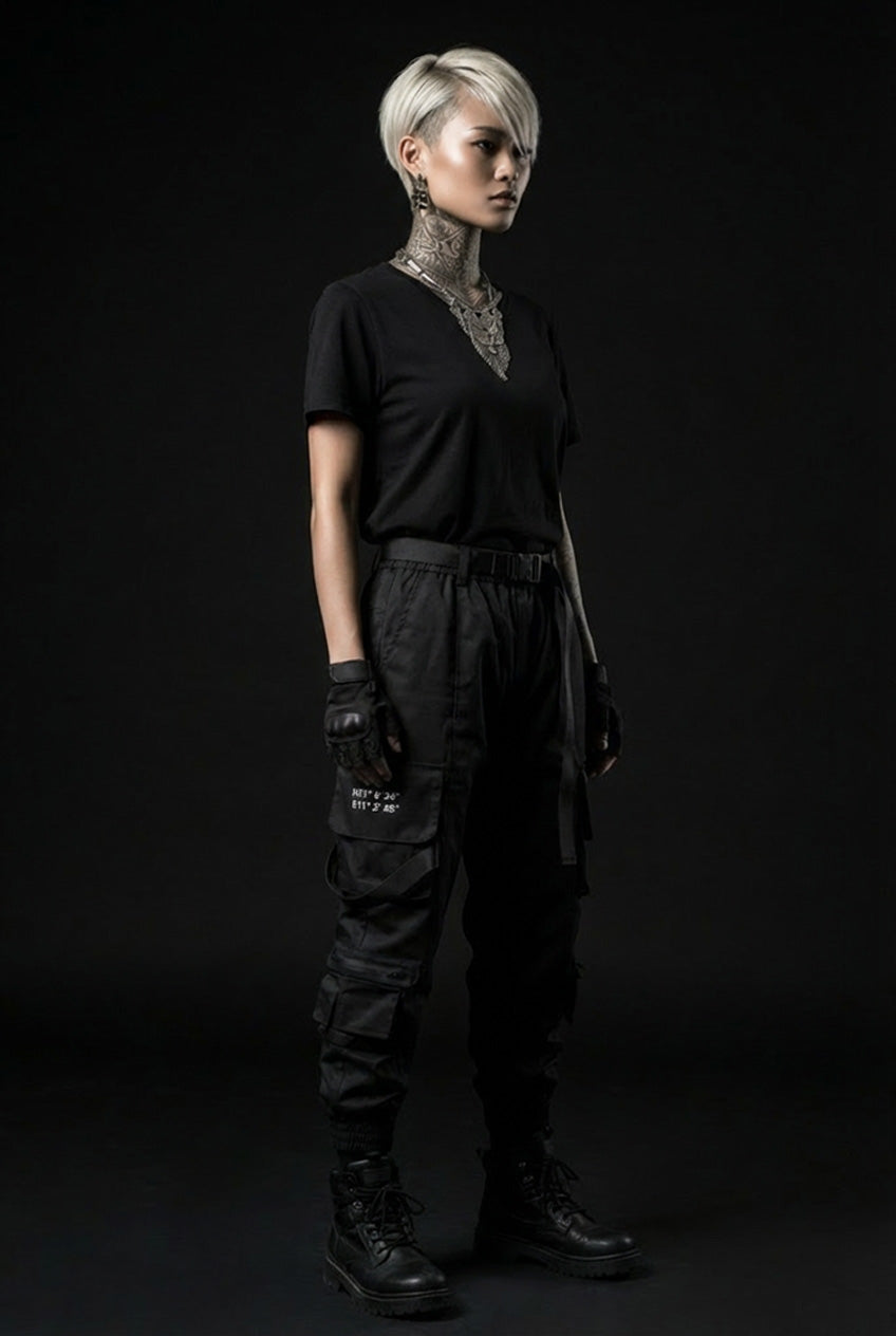 Pantaloni cargo techwear