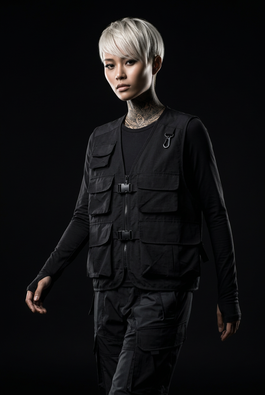 Gilet tattico nero