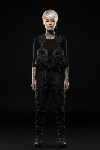 Tactical vest with holster