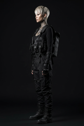 Tactical vest with holster