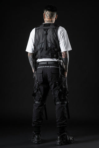 Techwear pants with straps