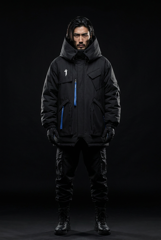 Techwear winter jacket
