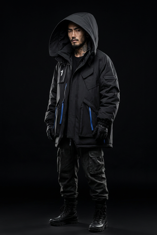 Techwear winter jacket