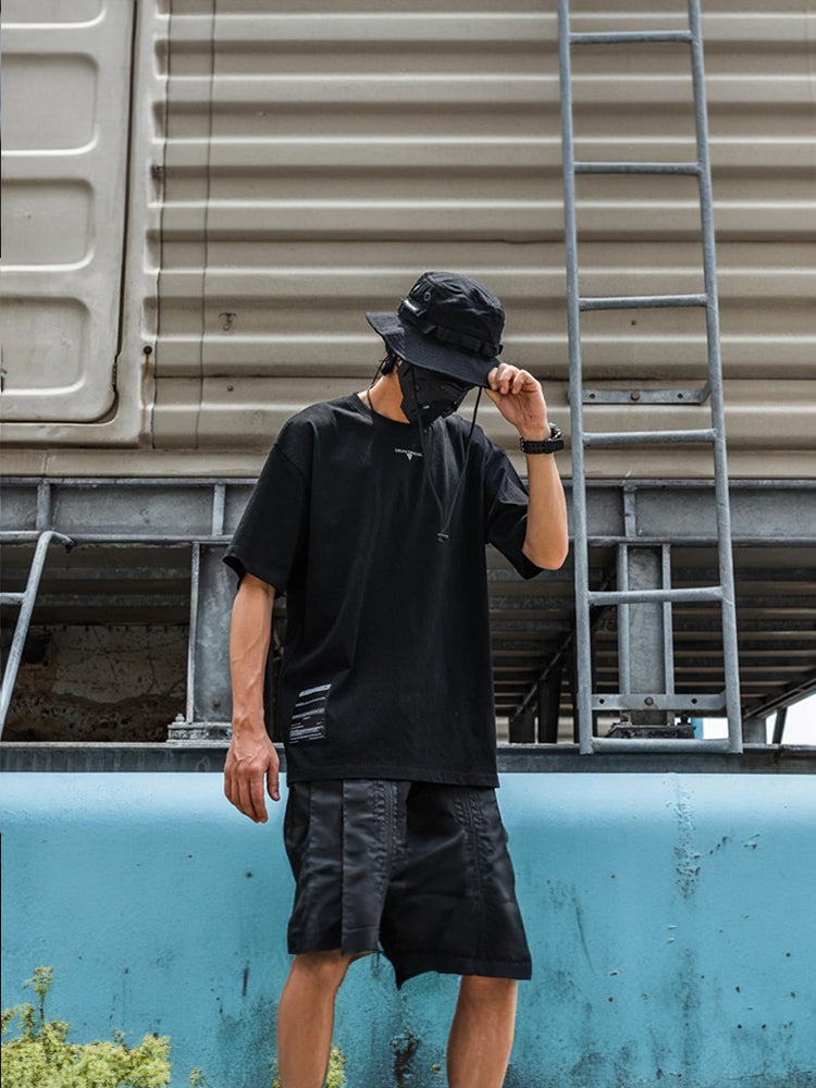 Tee shirt techwear noir